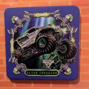 Set of Alien Invasion Fridge Magnets - 2 Monster Jam Monster Truck Magnets